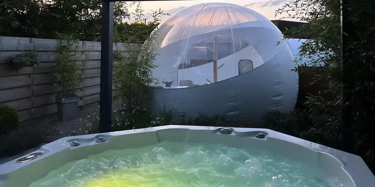 photo de la bulle et du jaccuzi