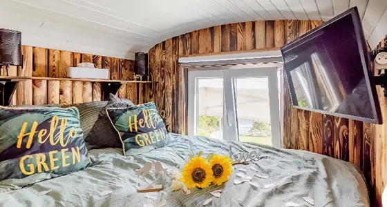 photo chambre roulotte